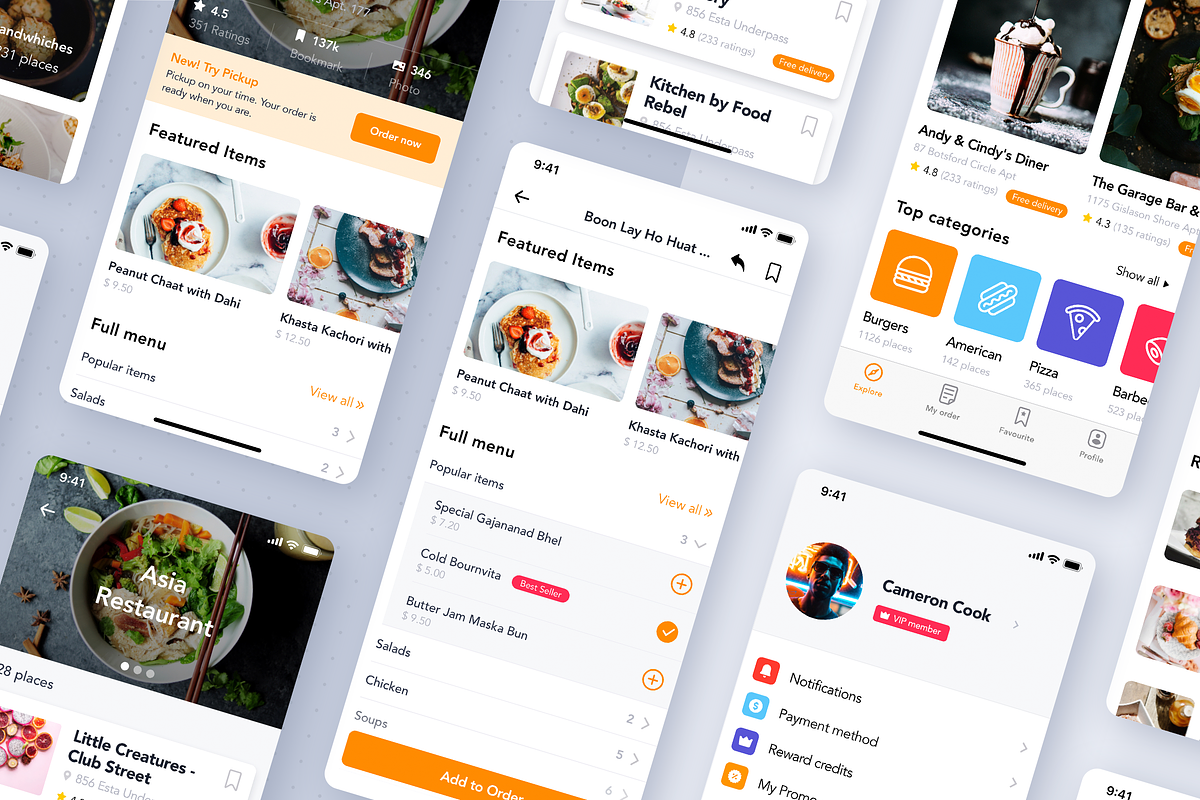 Fozzi - Food Delivery App UI Kit in App Templates - product preview 8
