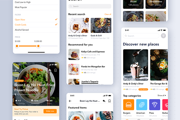 Fozzi - Food Delivery App UI Kit in App Templates - product preview 2