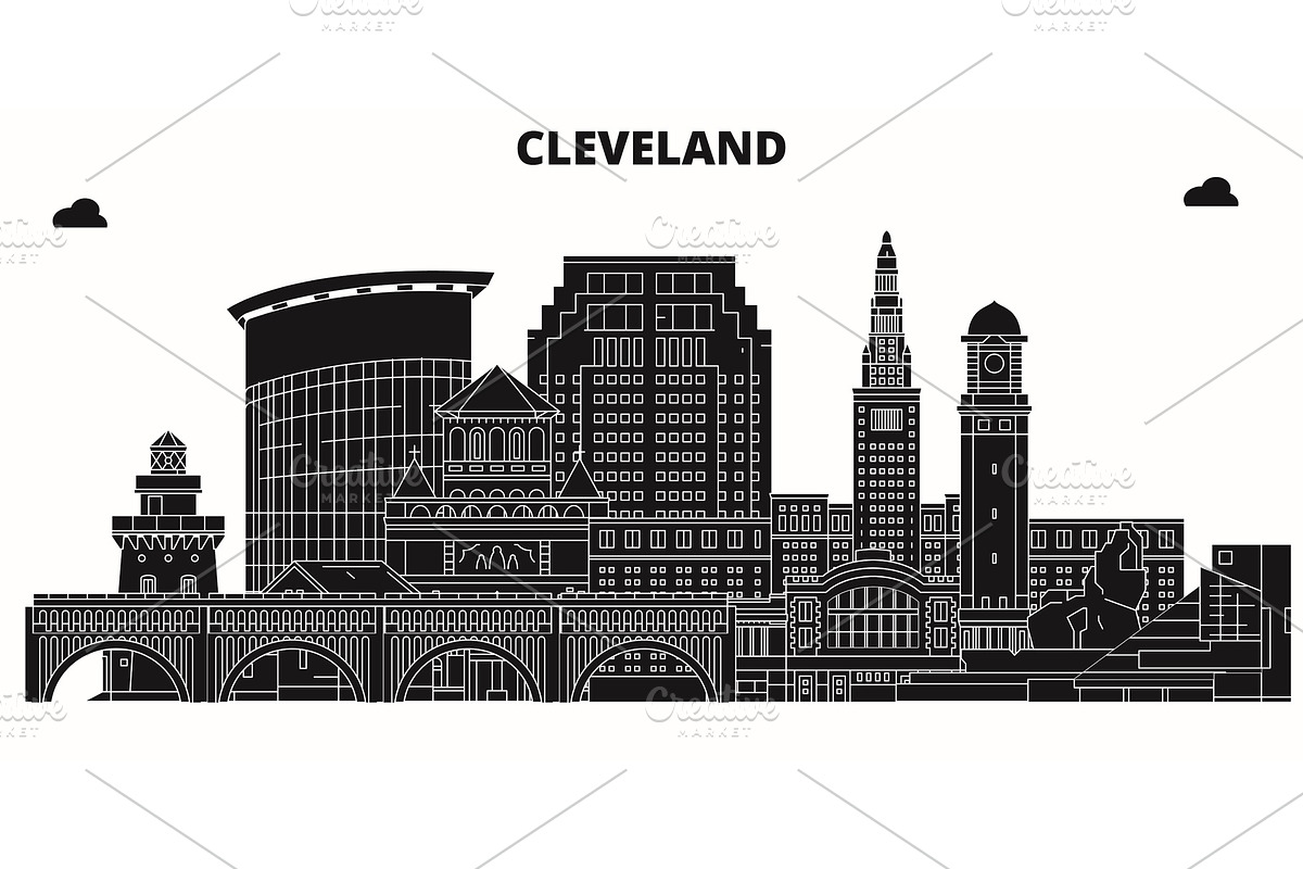 Cleveland,United States, vector in Illustrations - product preview 8