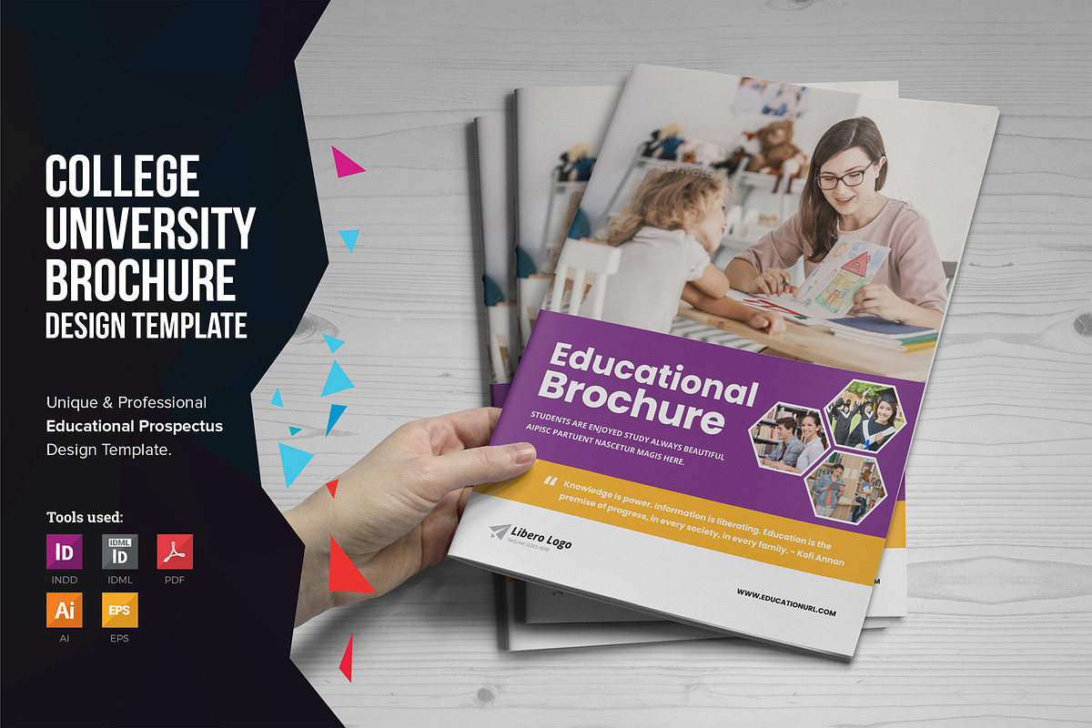 Education Prospectus Brochure v3 in Brochure Templates - product preview 8