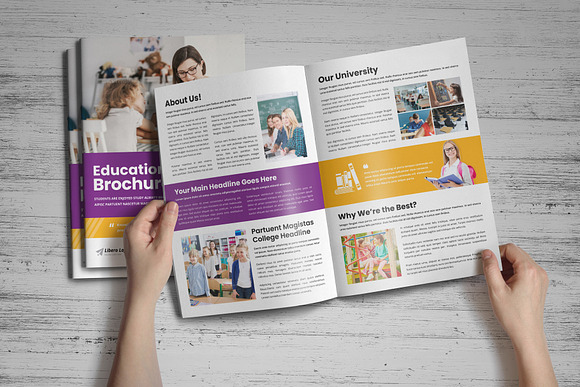 Education Prospectus Brochure v3 in Brochure Templates - product preview 1
