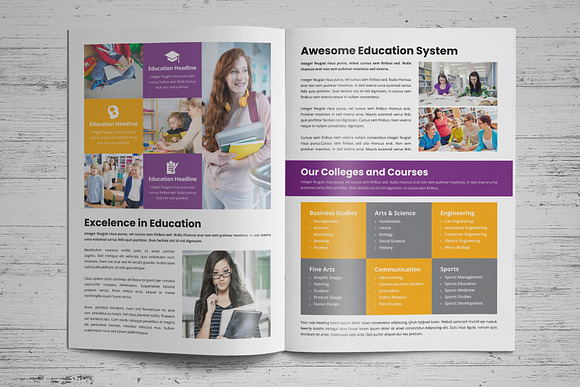Education Prospectus Brochure v3 in Brochure Templates - product preview 2