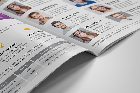 Education Prospectus Brochure v3 in Brochure Templates - product preview 4