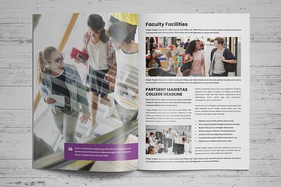 Education Prospectus Brochure v3 in Brochure Templates - product preview 5