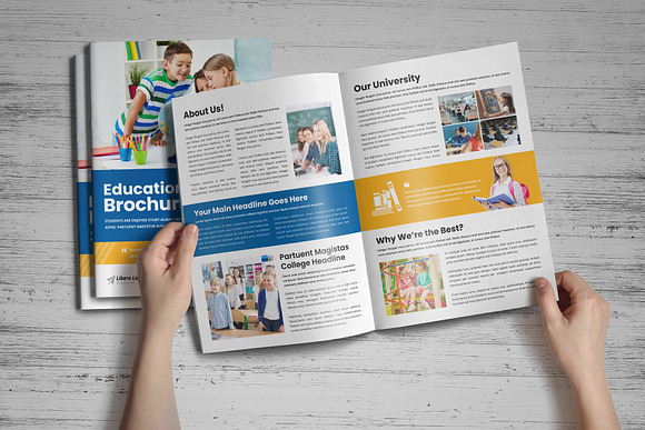 Education Prospectus Brochure v3 in Brochure Templates - product preview 12