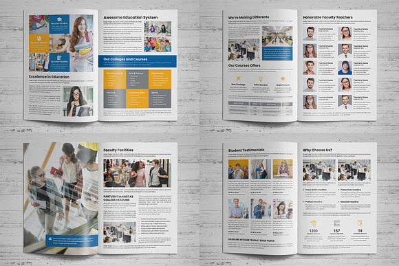 Education Prospectus Brochure v3 in Brochure Templates - product preview 13