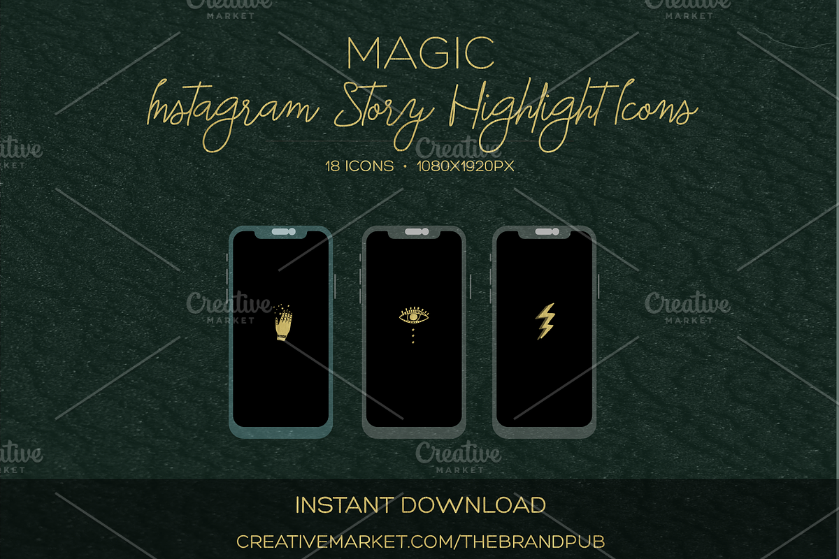 Magic Instagram Highlight Icons in Instagram Templates - product preview 8