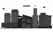 Akron , United States, outline