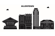 Allentown,United States, vector