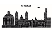 Asheville,United States, vector