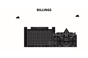 Billings,United States, vector