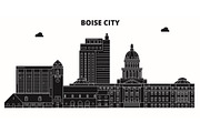 Boise City,United States, vector