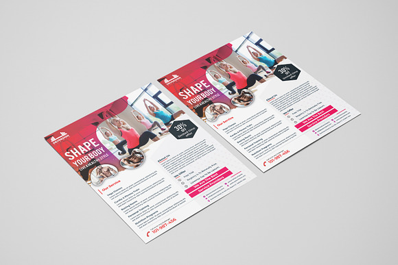 Modern GYM Flyer For GYM Business in Flyer Templates - product preview 1