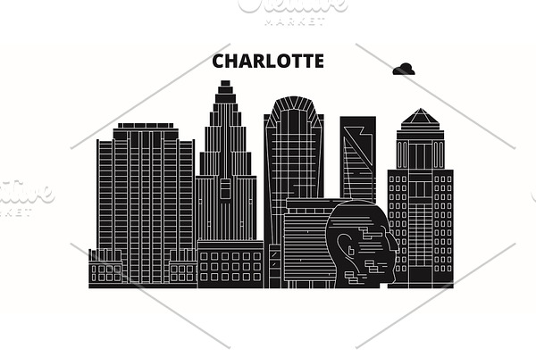 Charlotte,United States, vector