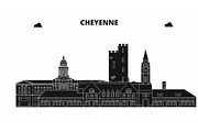 Cheyenne,United States, vector