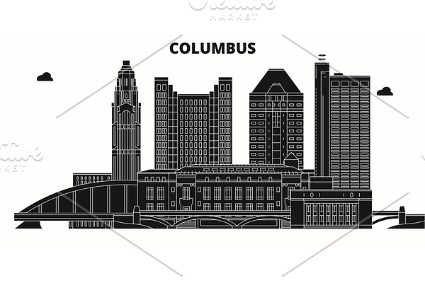 Columbus,United States, vector