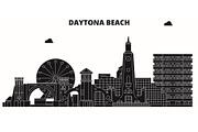 Daytona Beach,United States, vector