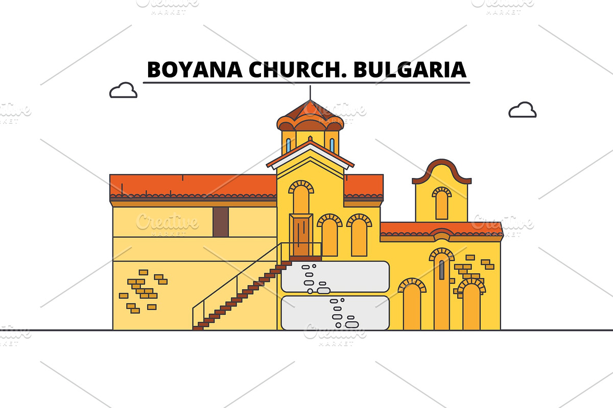 Bulgaria , Boyana Church , travel in Illustrations - product preview 8
