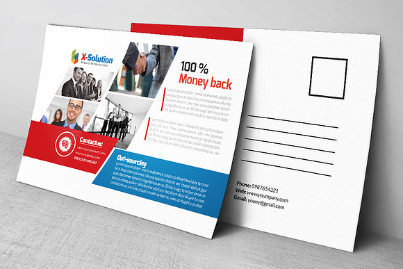 Business Postcard Template in Postcard Templates - product preview 1