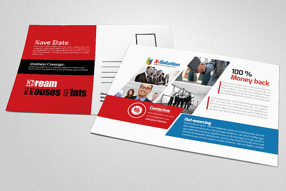 Business Postcard Template in Postcard Templates - product preview 2
