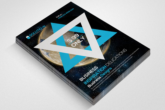 Abstract Futuristic Flyer Template in Flyer Templates - product preview 1