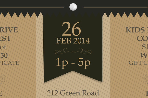 Golf Club Open House Flyer Word in Invitation Templates - product preview 6