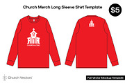 Church Merch Long Sleeve Template
