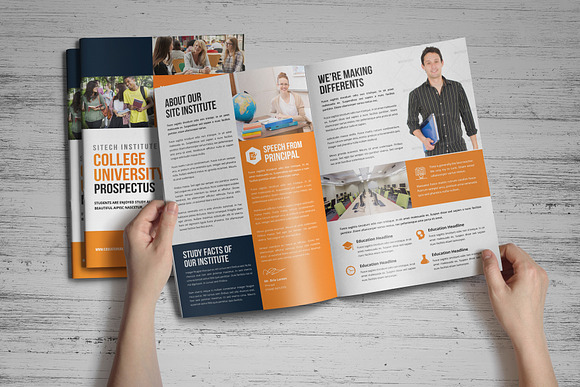 Education Prospectus Brochure v4 in Brochure Templates - product preview 1