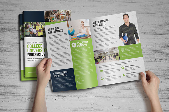 Education Prospectus Brochure v4 in Brochure Templates - product preview 7