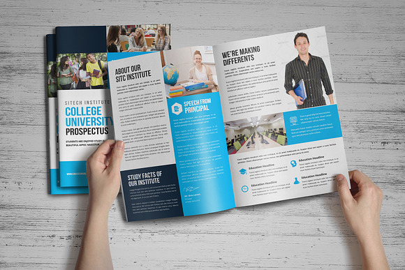 Education Prospectus Brochure v4 in Brochure Templates - product preview 9