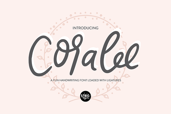 CORALEE a Bouncy Handwriting Script in Script Fonts - product preview 8
