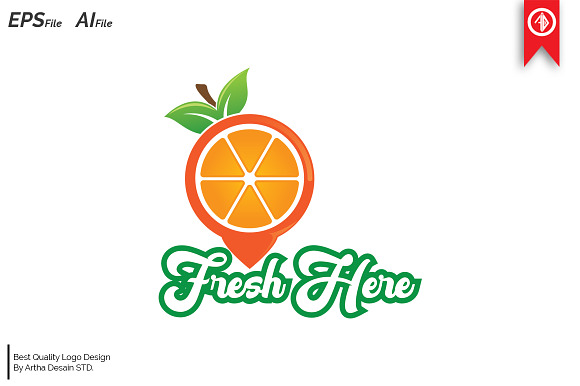 Fresh Fruit Tag Logo Templates in Logo Templates - product preview 1