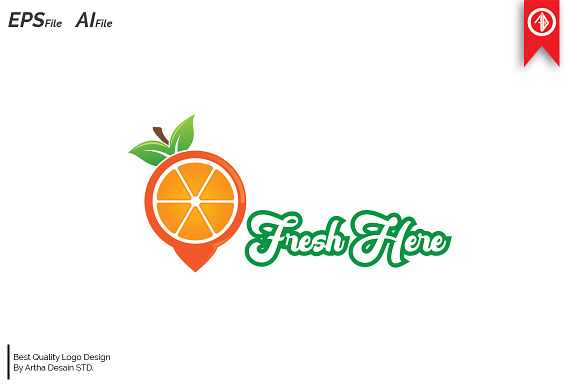 Fresh Fruit Tag Logo Templates in Logo Templates - product preview 2
