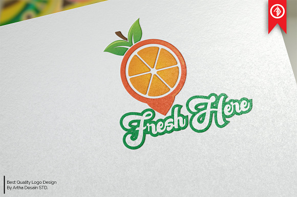 Fresh Fruit Tag Logo Templates in Logo Templates - product preview 3