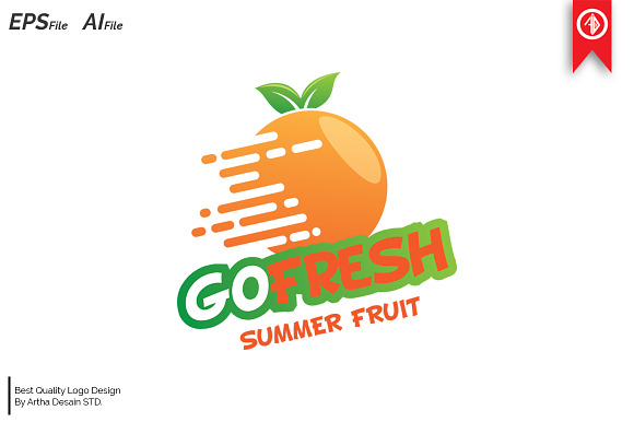 Fresh Fruit Logo Templates in Logo Templates - product preview 1