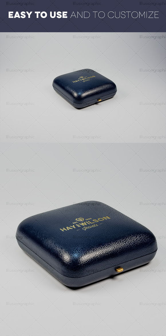 Logo on Jewelry Box Mockups v.2 in Product Mockups - product preview 1
