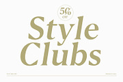 Style Clubs Serif - 50% OFF