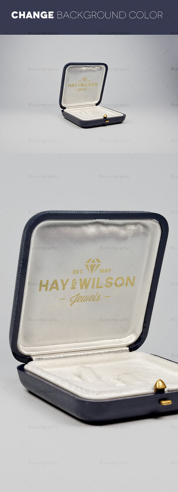 Logo on Jewelry Box Mockups v.2 in Product Mockups - product preview 5