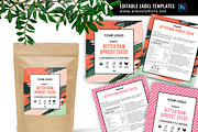 Standup Pouch Label template  id67