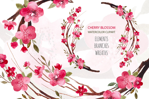 Cherry Tree Blossom Clipart Sakura