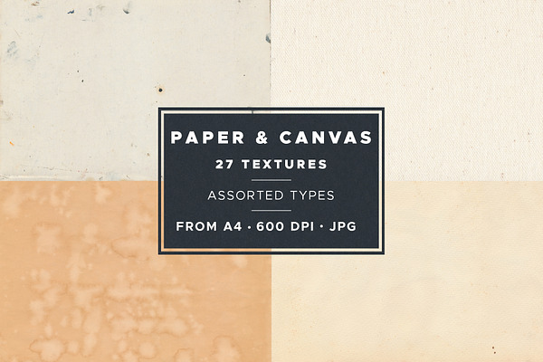Paper & Canvas Textured Backgrounds