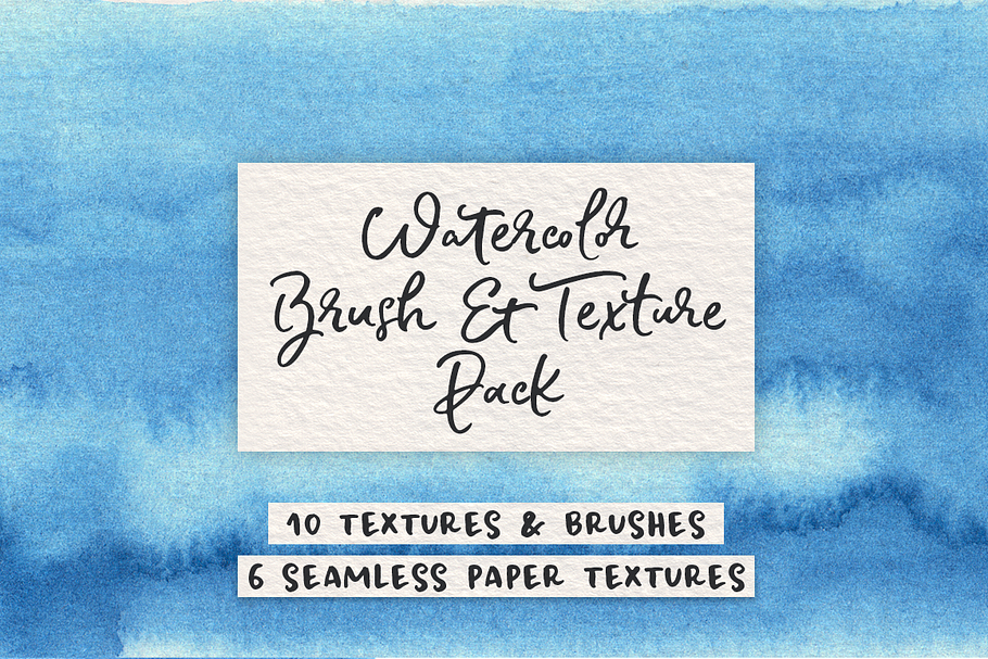 Blue Watercolor and Texture Pack in Add-Ons - product preview 8