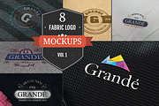 8 Awesome Fabric Logo Mockups Vol.1