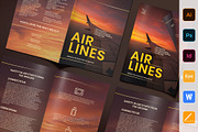 Airlines Aviation Brochure Bifold