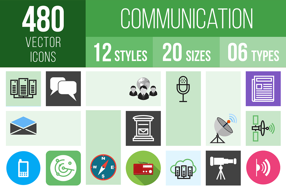 480 Communication Icons