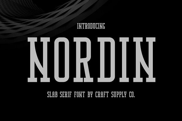 Nordin Slab - Condensed Slab Serif in Slab Serif Fonts - product preview 1