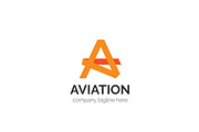 Aviation Letter A Logo