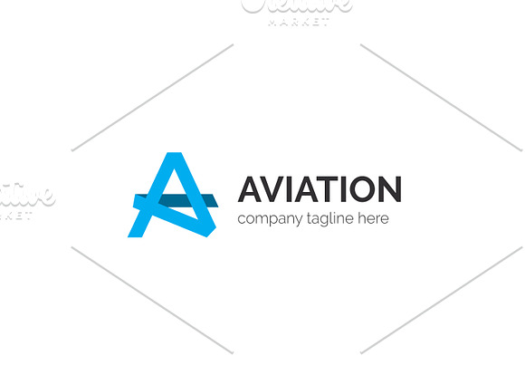 Aviation Letter A Logo in Logo Templates - product preview 2