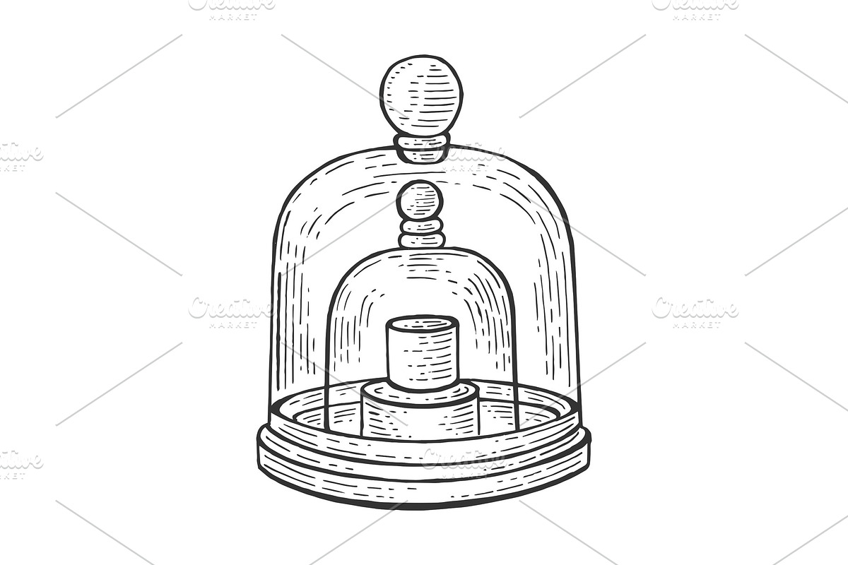 Standard kilogram sketch engraving in Illustrations - product preview 8
