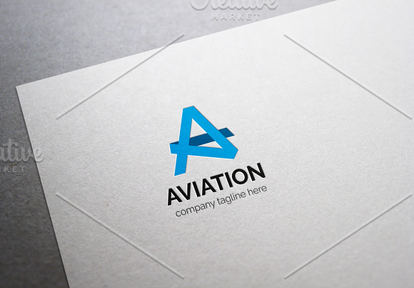 Aviation Letter A Logo in Logo Templates - product preview 3